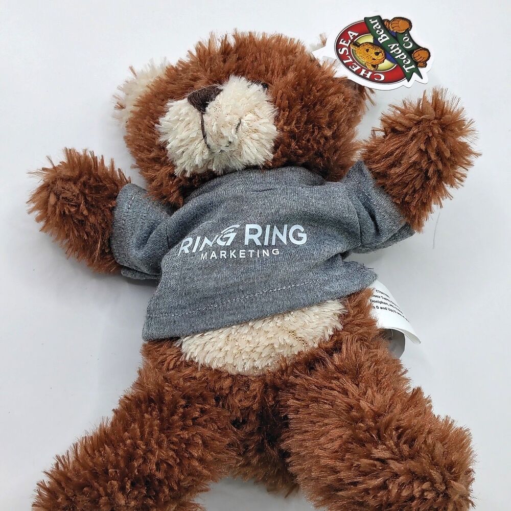 Ring Marketing Brown Bear Chealsea Teddy Bear Co. New